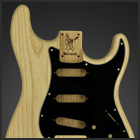 One Piece Swamp Ash Strat replacement body