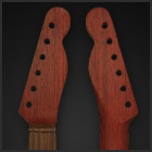Padouk Tele replacement neck with a Pau Ferro fingerboard