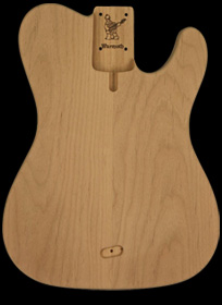Alder Custom T Bass body