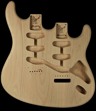 Alder Double Neck Strat Body
