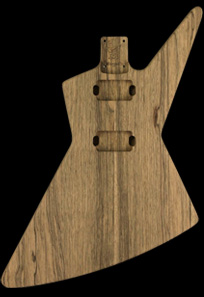 Black Korina Explorer body