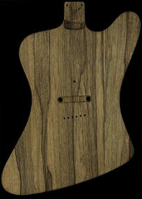 Black Korina Firebird body