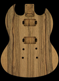 Black Korina SG body