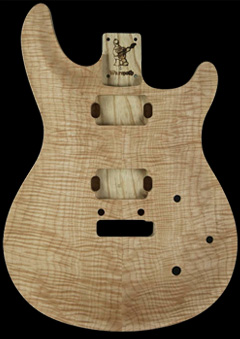 Swamp Ash VIP body with Flame Maple top