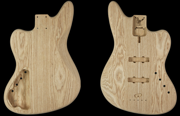 Jazzmaster Bass IV Rear Rout Controls