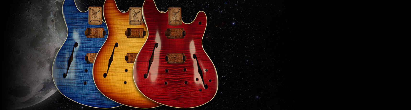 The Mooncaster guitar body