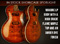 Makore LP body with a high grade Flame Maple top and an Amber Dye finish thumb