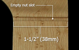 J Bass® Nut Width