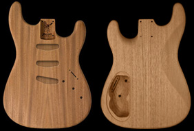 Rear Rout Strat Body