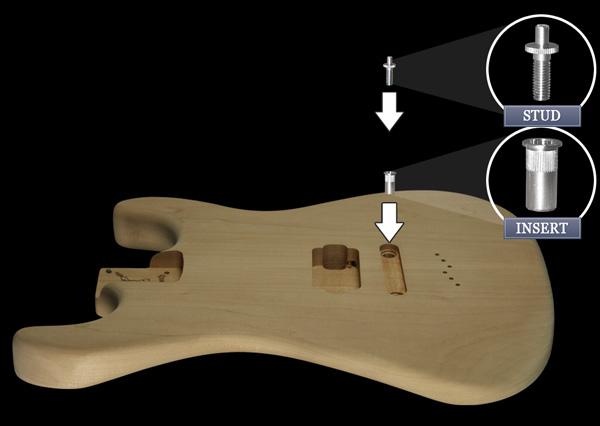 Strat with TOM/STP Bridge for Stud Install