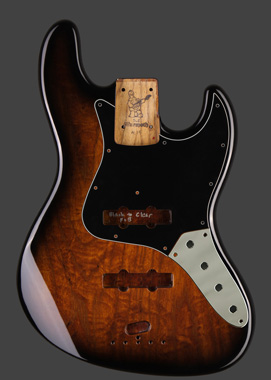 Short Scale J-Style Bass Guitar Body