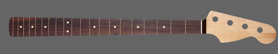 P Bass® Guitar Neck front