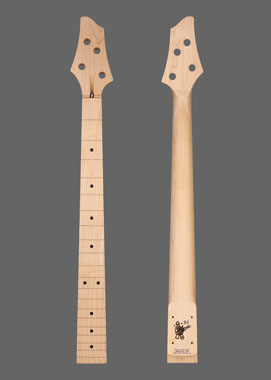 Short Scale Warmoth Guitar Neck front